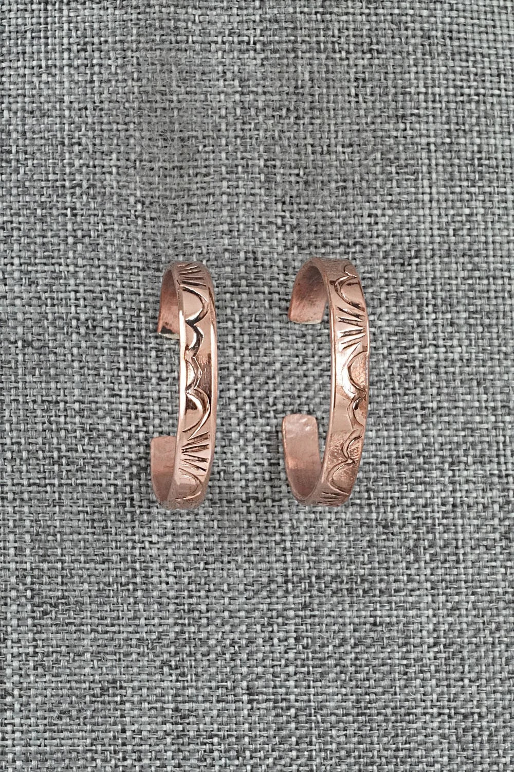 Copper Hoop Earrings - Elaine Tahe