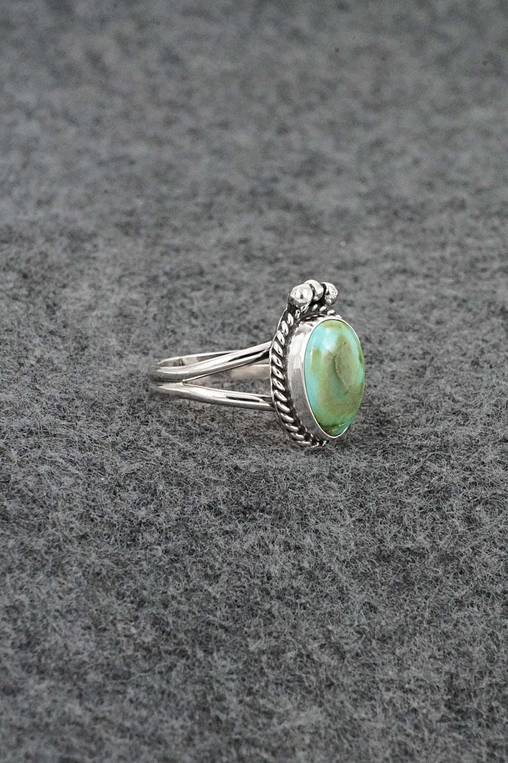 Turquoise & Sterling Silver Ring - Rosemary Saunders - Size 6