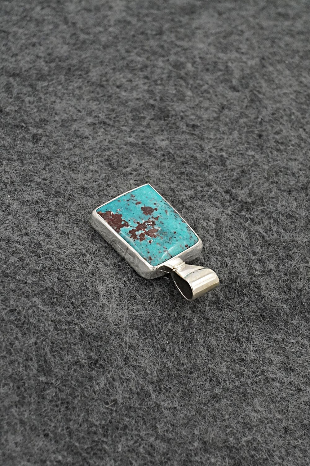 Turquoise & Sterling Silver Pendant - Rena Begay