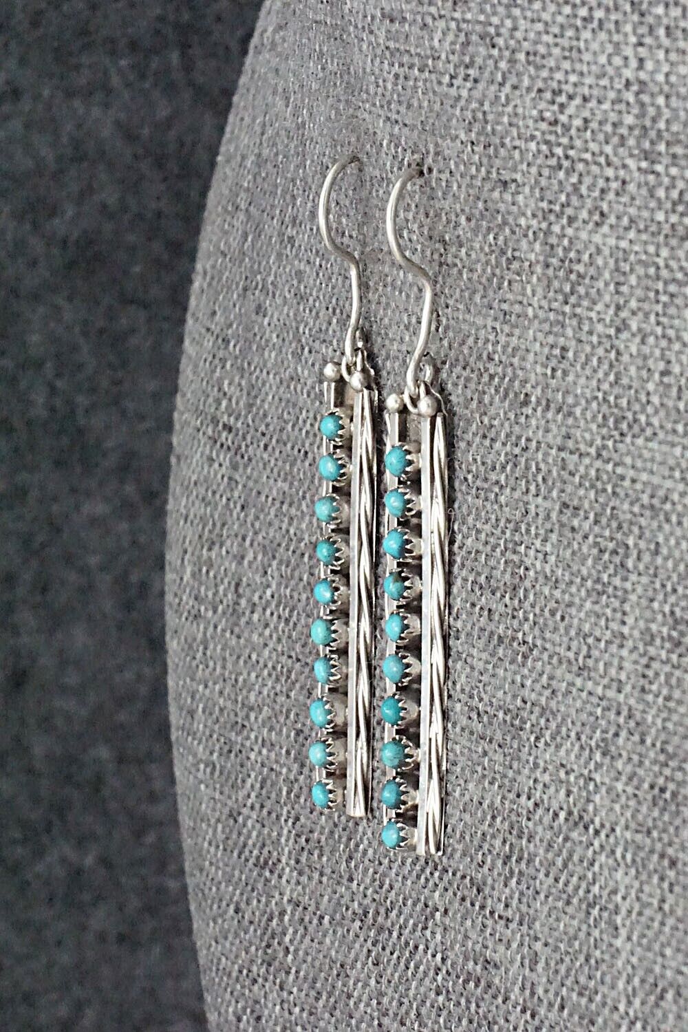 Turquoise & Sterling Silver Earrings - Stephen Haloo