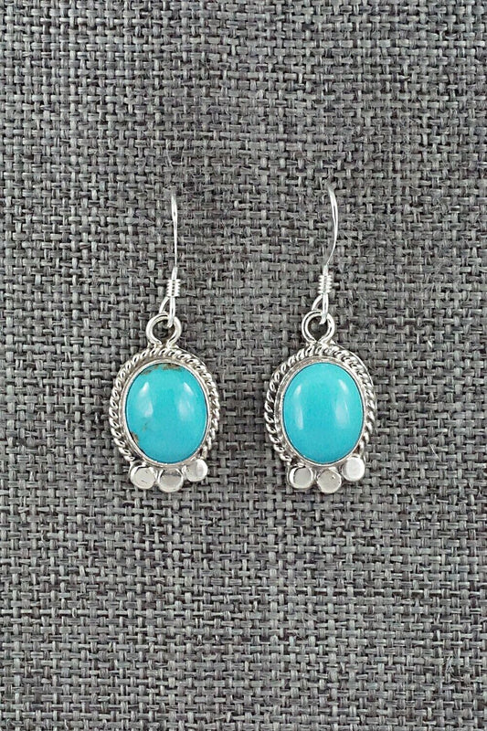 Turquoise and Sterling Silver Earrings - Sharon McCarthy