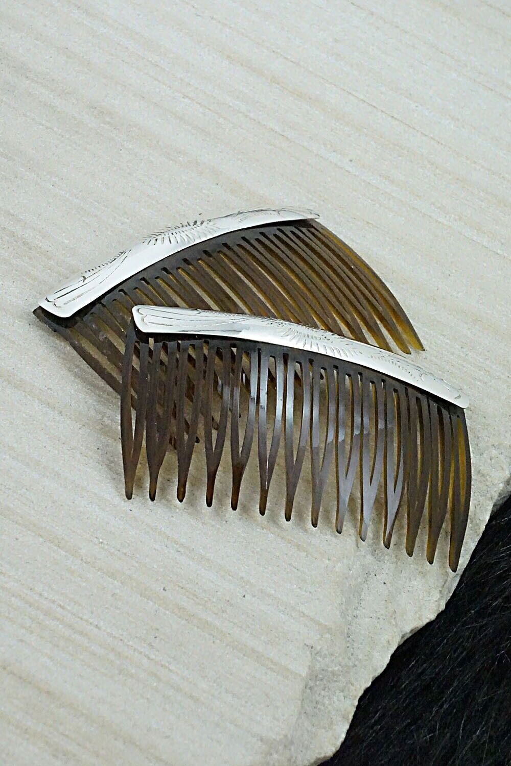 Sterling Silver Hair Combs - Randall Dalgai