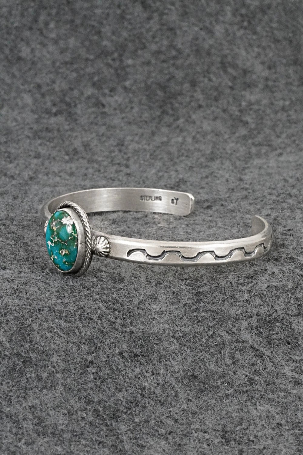 Turquoise & Sterling Silver Bracelet - Samuel Yellowhair