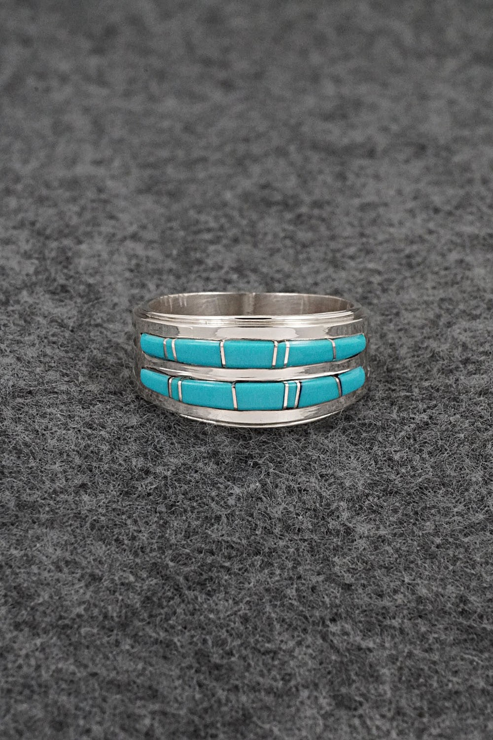Turquoise & Sterling Silver Ring - Wilbert Muskett Jr. - Size 9