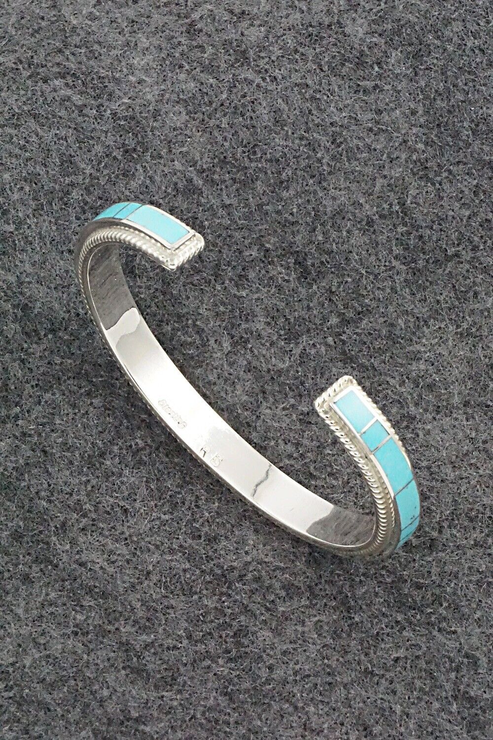 Turquoise & Sterling Silver Bracelet - Ricky Booqua