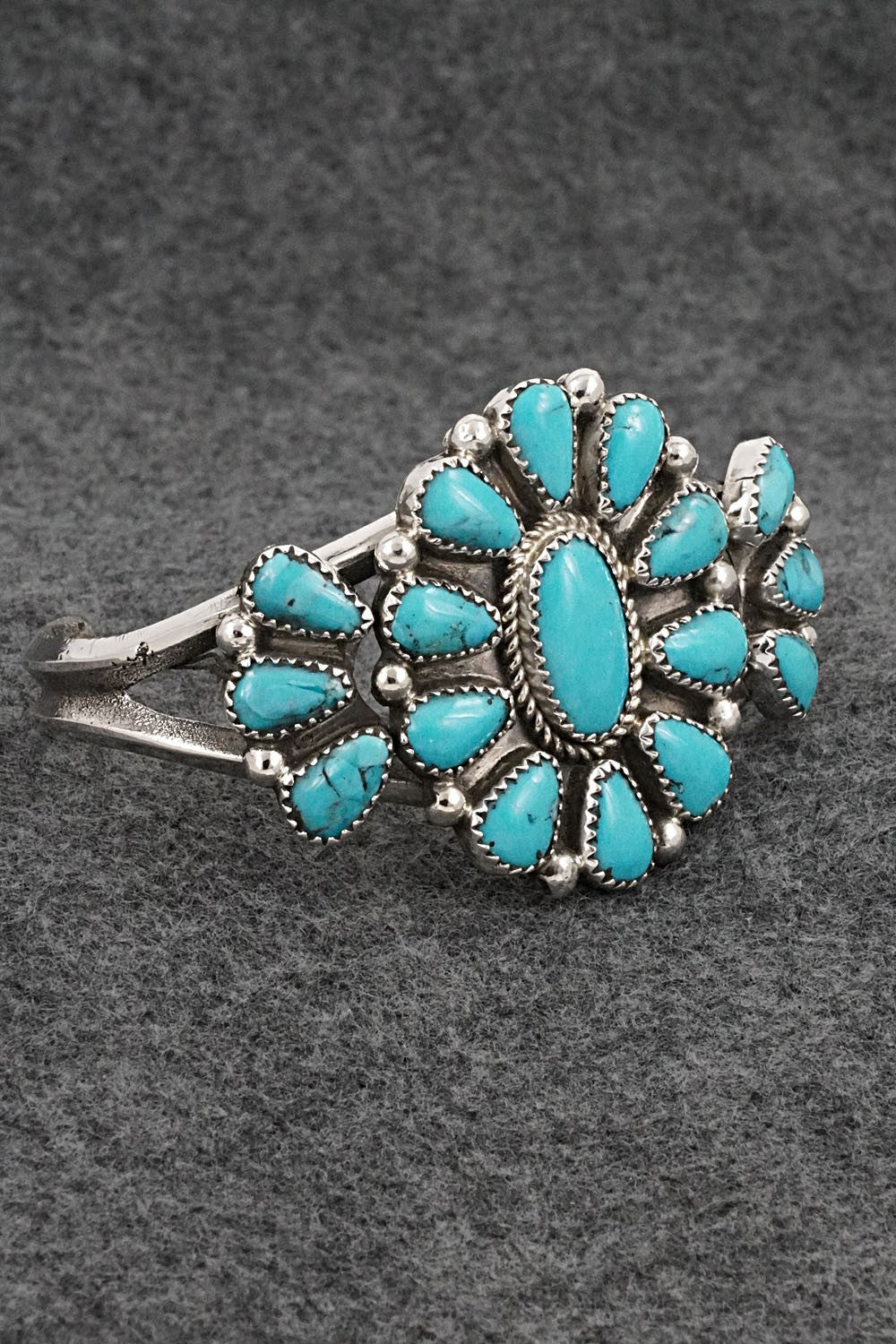 Turquoise & Sterling Silver Bracelet - Evelyn Platero