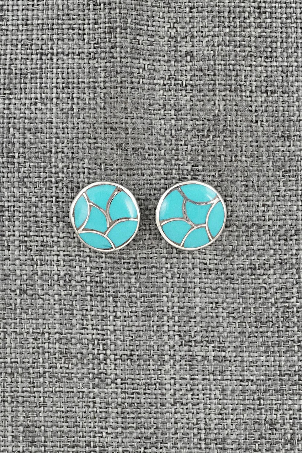 Turquoise & Sterling Silver Earrings - Orena Leekya