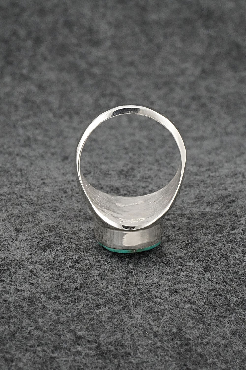 Turquoise & Sterling Silver Ring - Wilbert Gray - Size 11.5