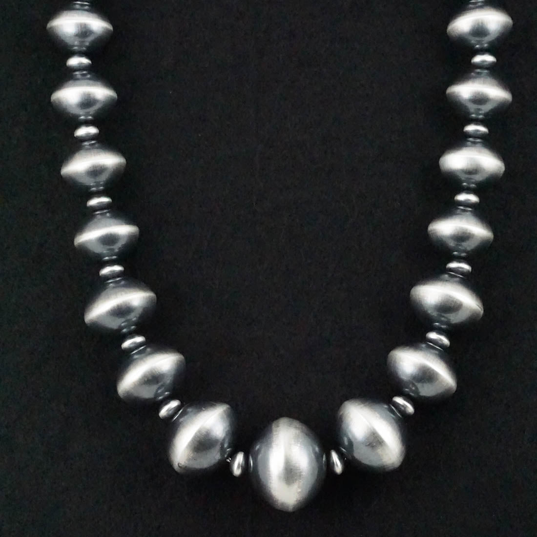 Tonisha Haley Sterling Silver Navajo Pearl Necklace 24"