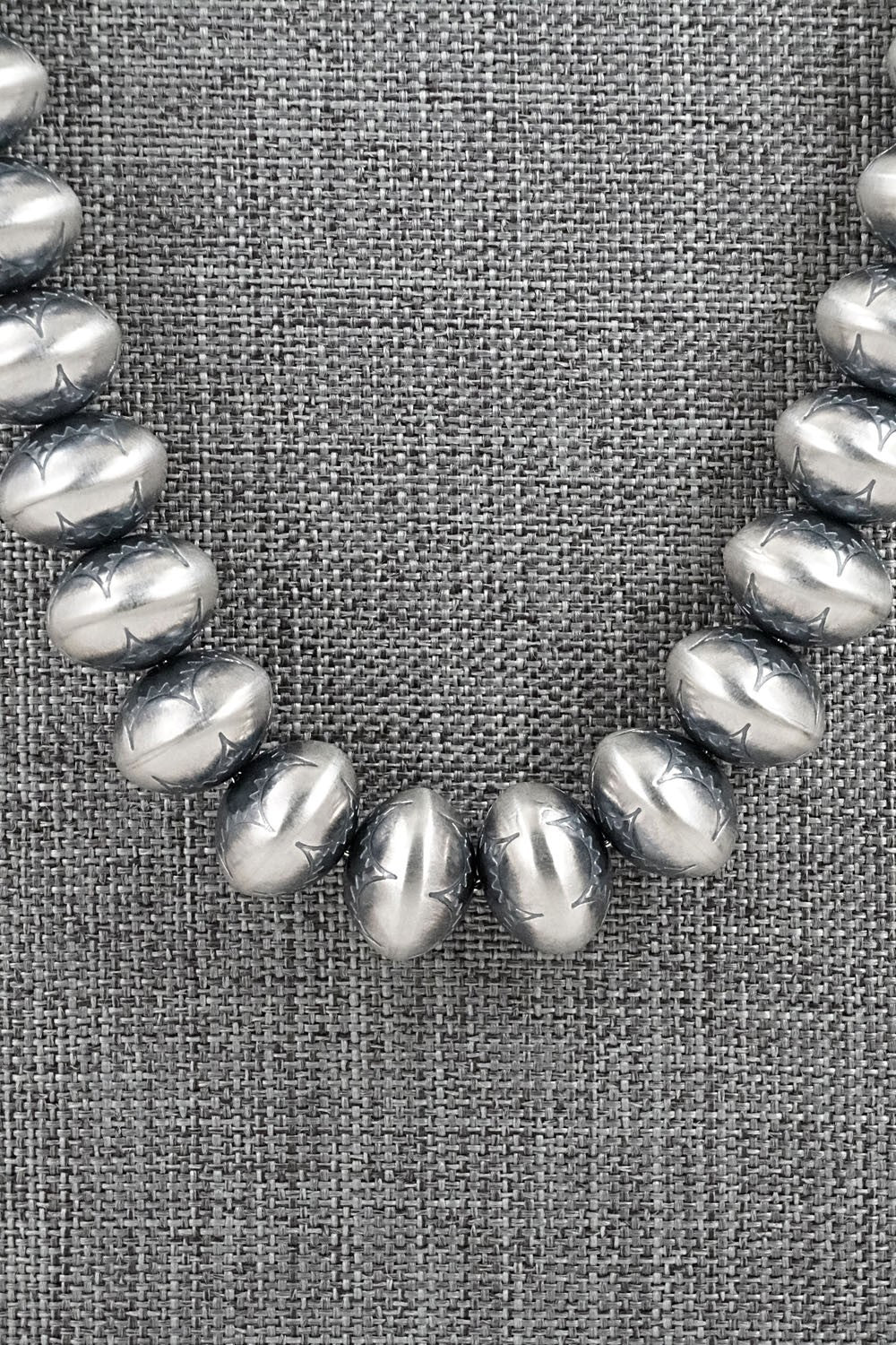 Sterling Silver Navajo Pearl Necklace 24" - Bryannen Halwood