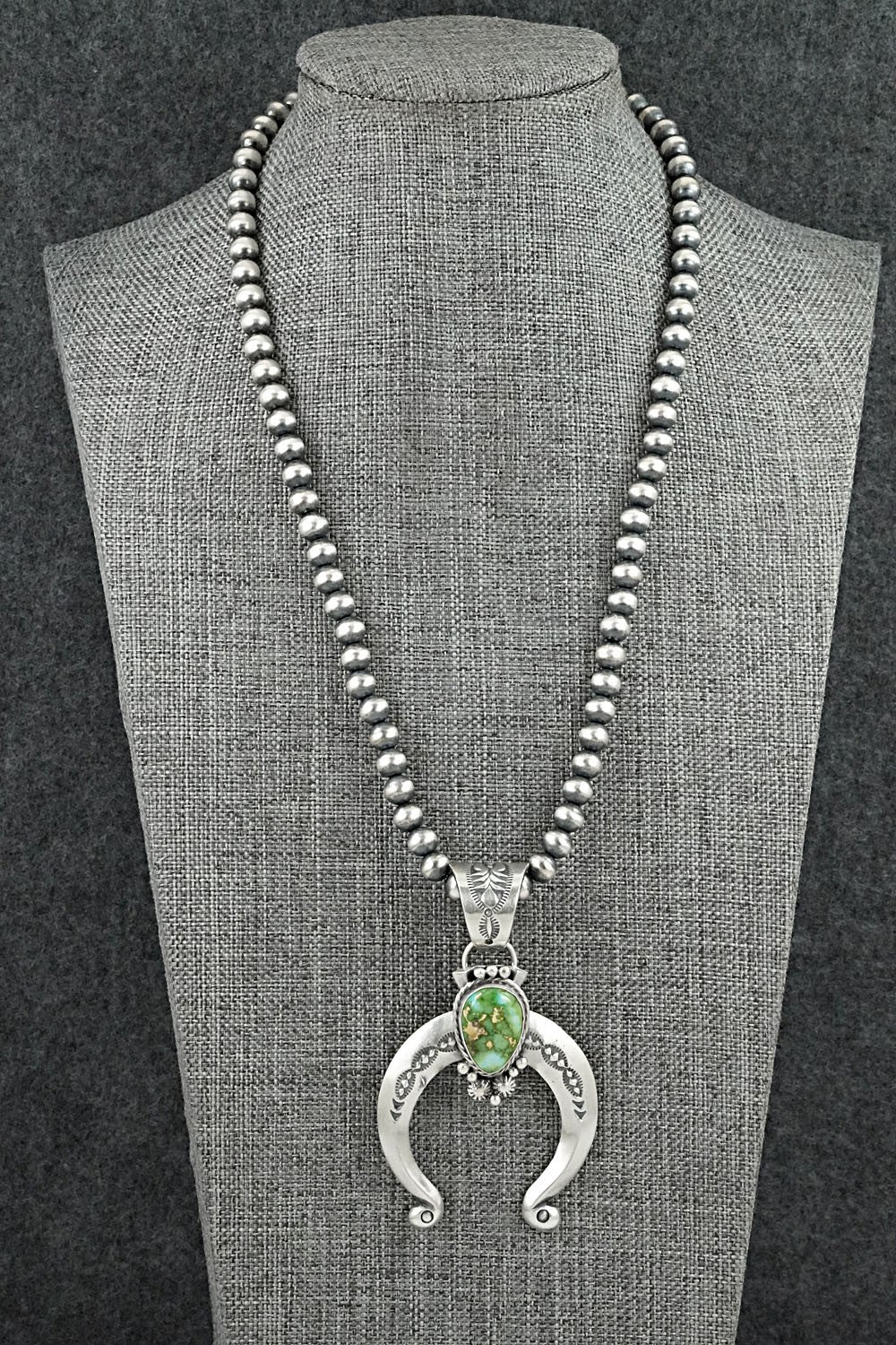 Turquoise & Sterling Silver Necklace - Samuel Yellowhair