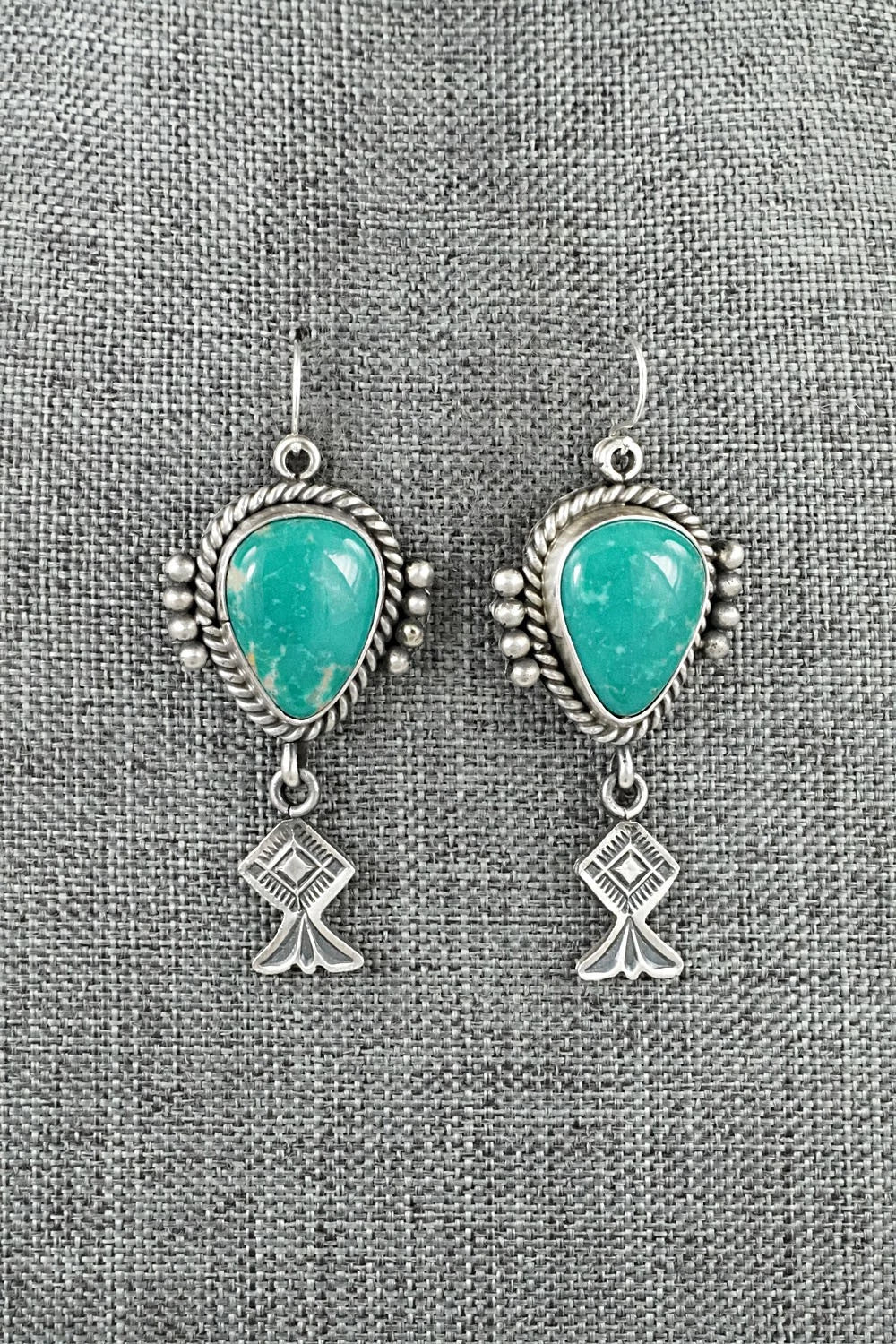 Turquoise & Sterling Silver Earrings - Michael Calladitto