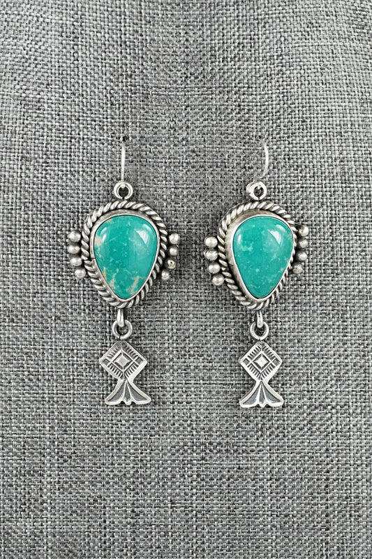 Turquoise & Sterling Silver Earrings - Michael Calladitto
