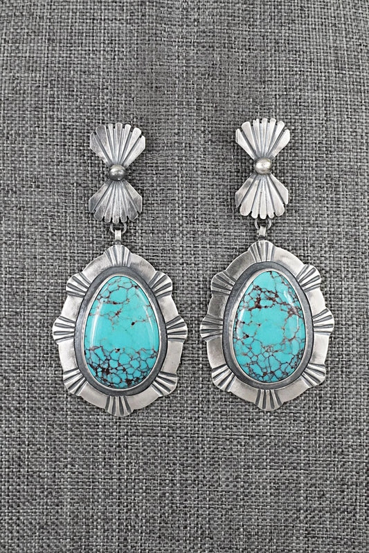 Turquoise & Sterling Silver Earrings - Mark Yazzie