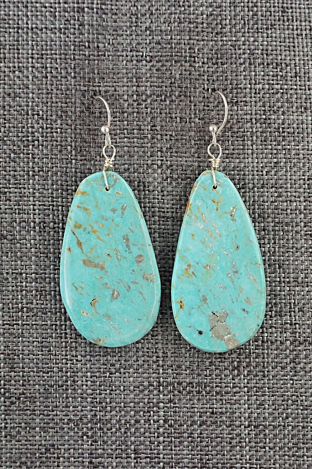 Turquoise & Sterling Silver Earrings - Joe Garcia