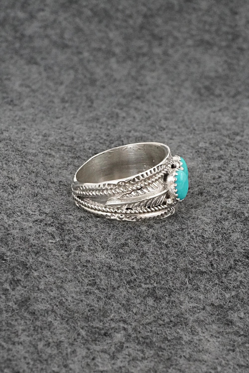 Turquoise & Sterling Silver Ring - Betty Begaye - Size 10
