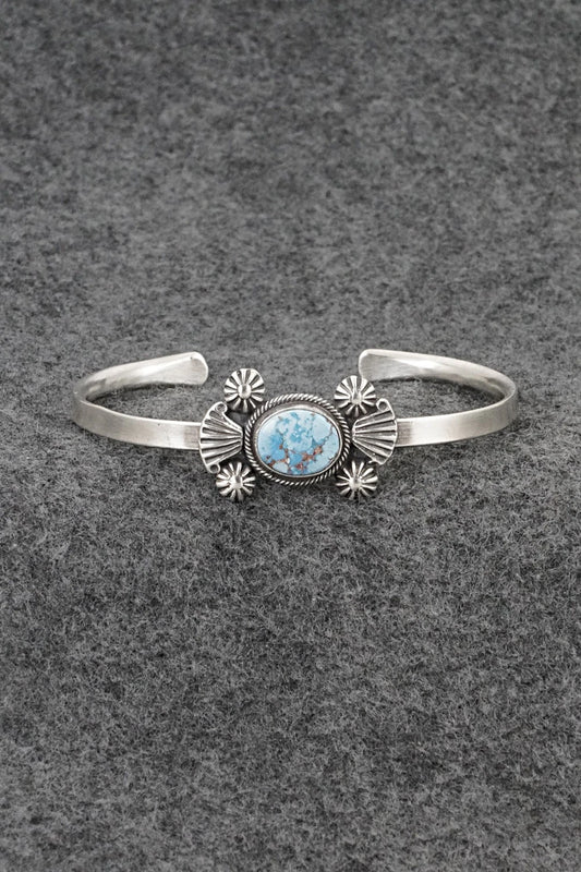 Turquoise & Sterling Silver Bracelet - Genevieve Francisco