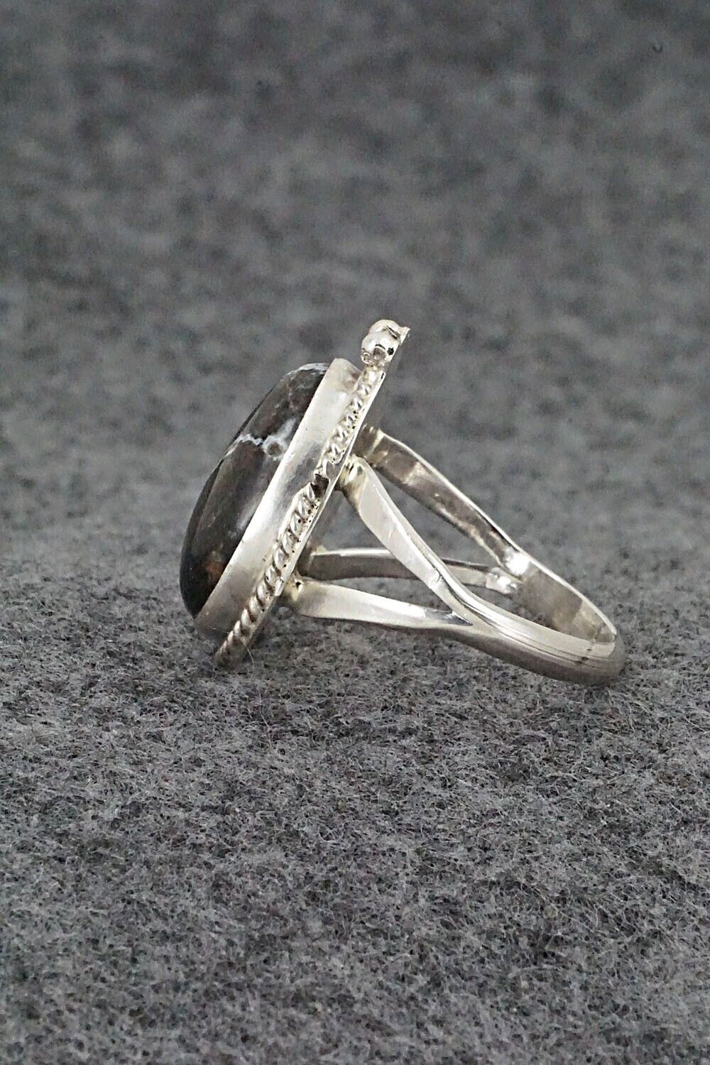 White Buffalo & Sterling Silver Ring - Paige Gordon - Size 9