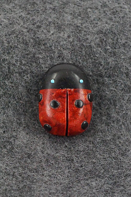 Ladybug Zuni Fetish Carving - Reynold Lunasee