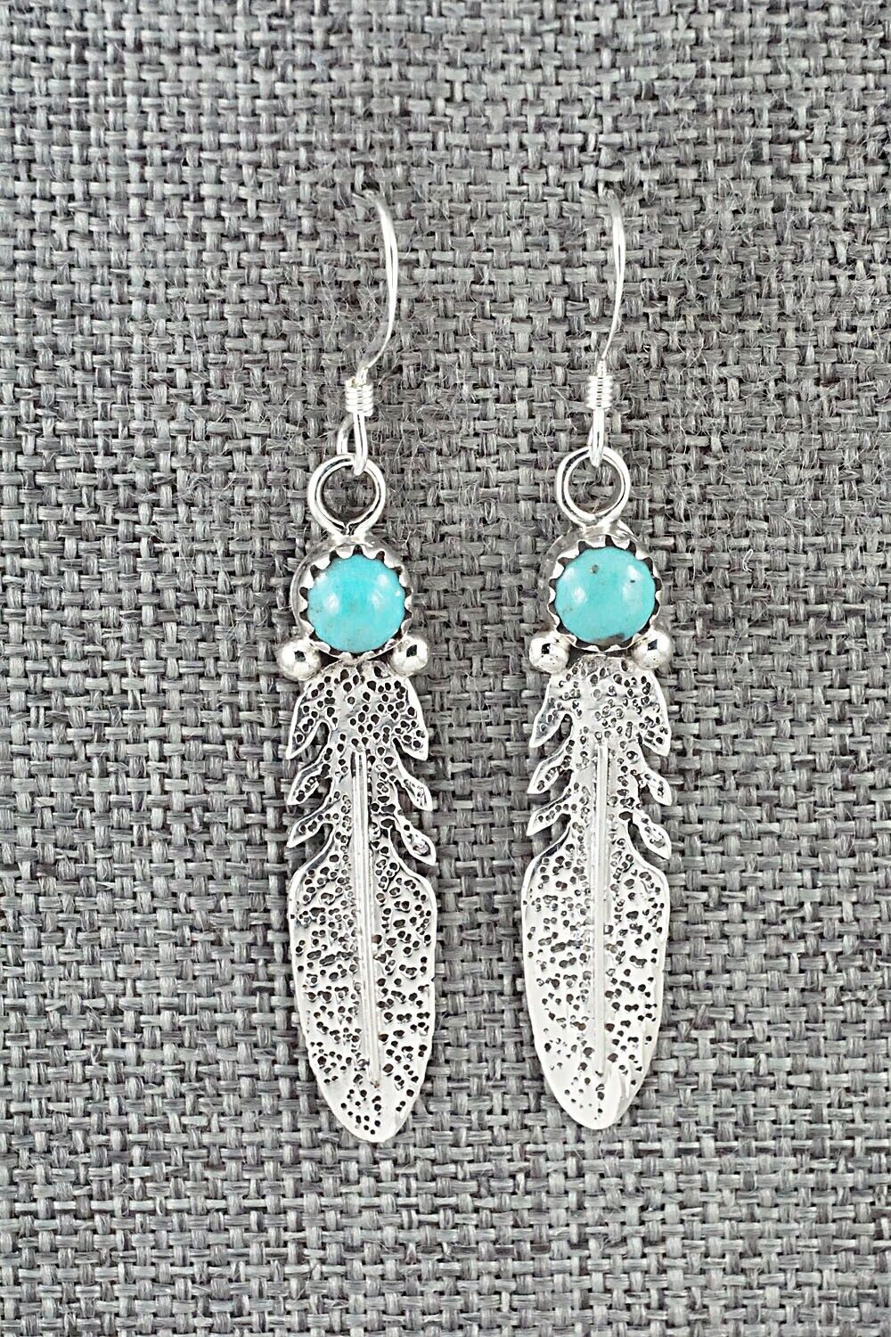 Turquoise & Sterling Silver Earrings - Rita Largo