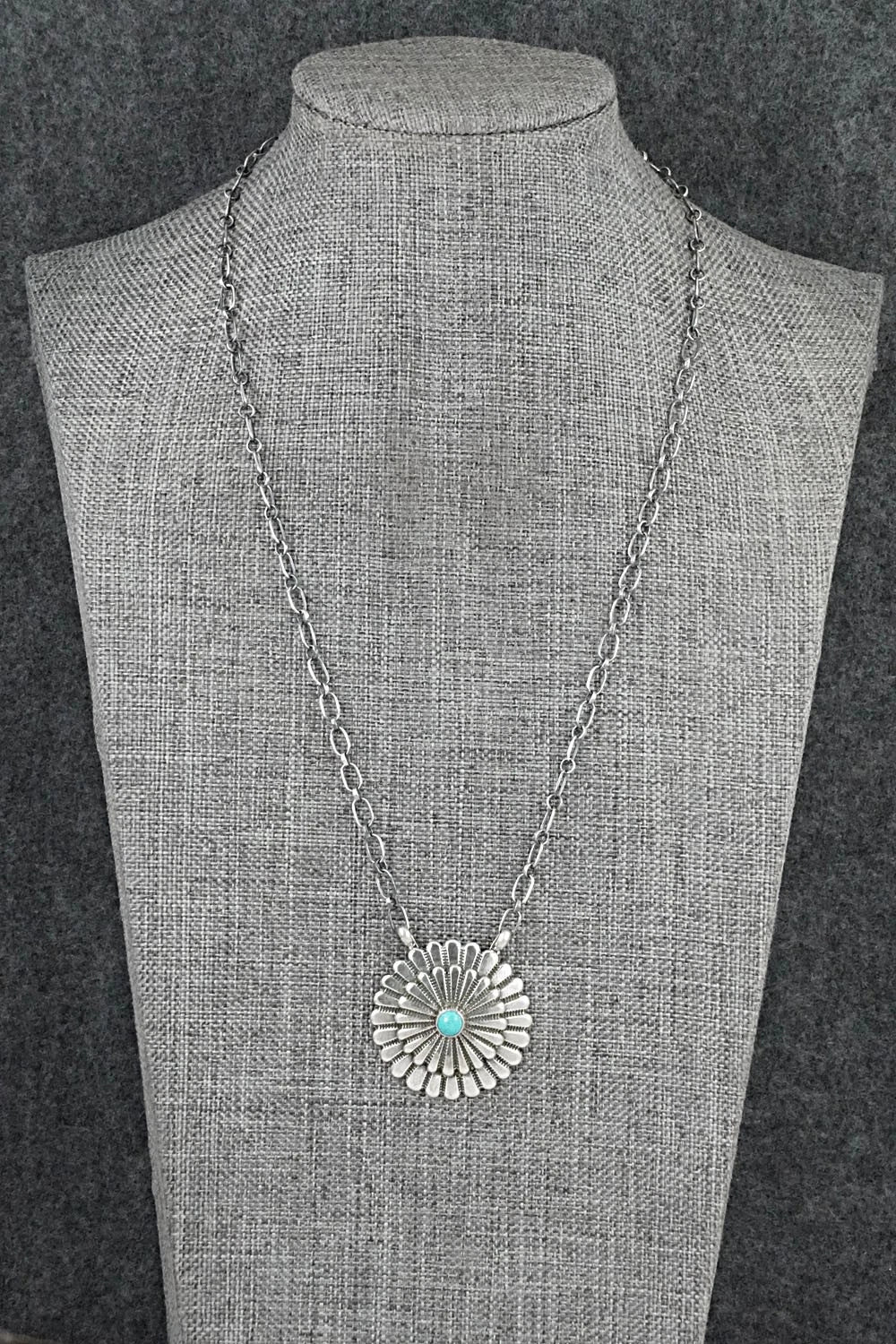 Turquoise & Sterling Silver Necklace - Sheldon Mariano