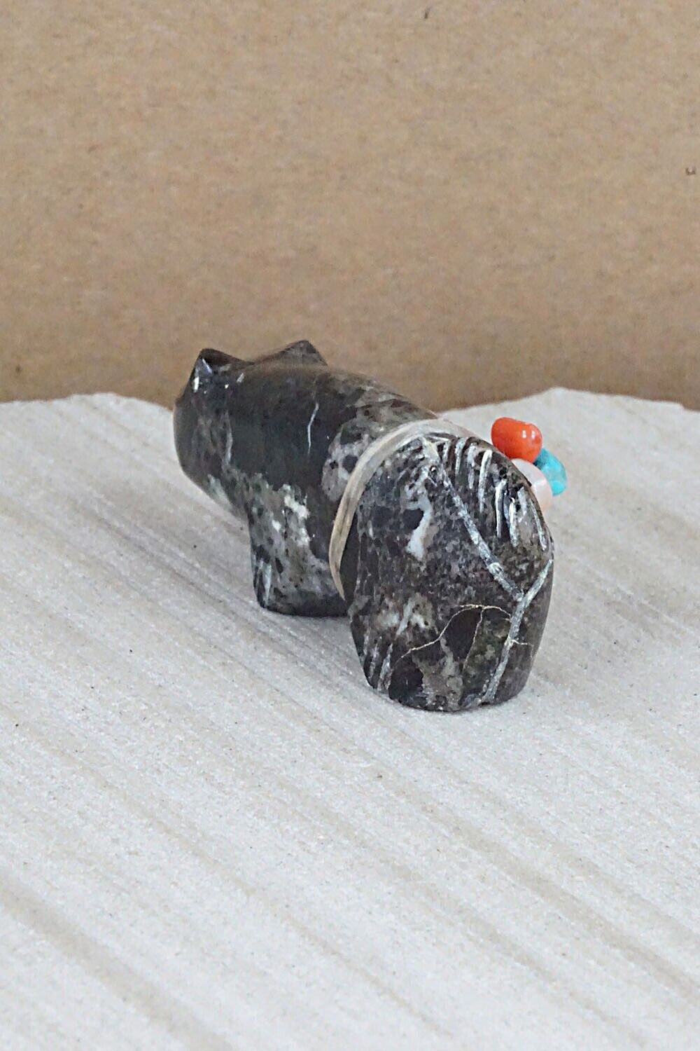 Cat Zuni Fetish Carving - Leland Boone