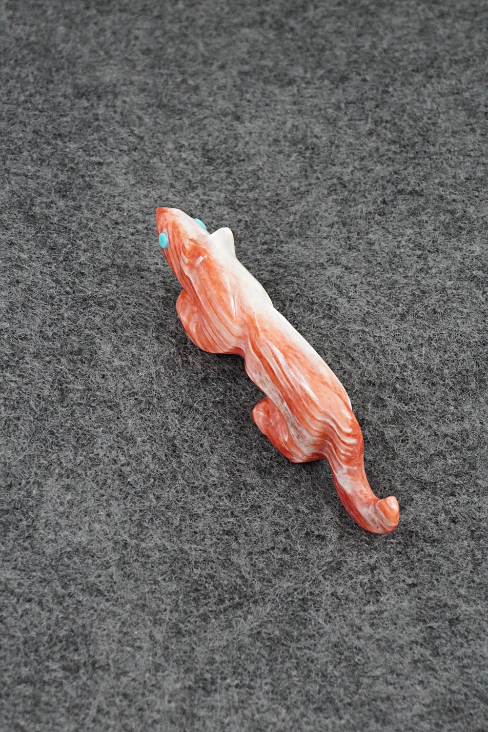 Mountain Lion Zuni Fetish Carving - Ronnie Lunasee