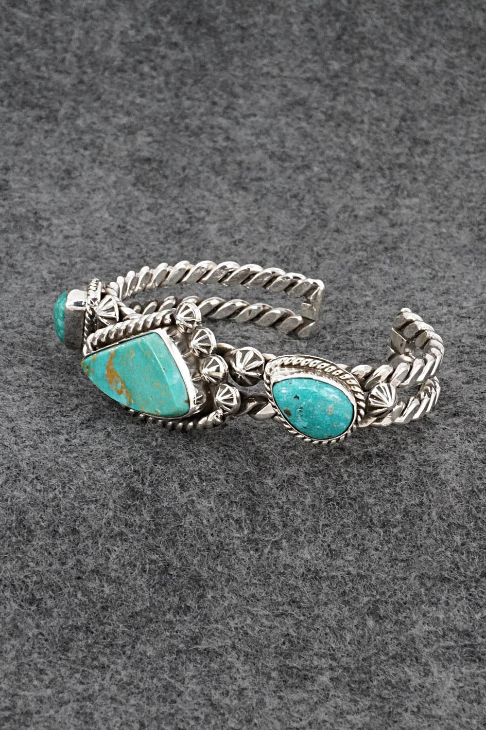 Turquoise & Sterling Silver Bracelet - Emerson Delgarito