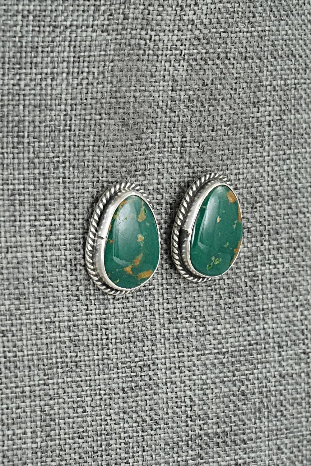 Turquoise & Sterling Silver Earrings - Rosemary Saunders