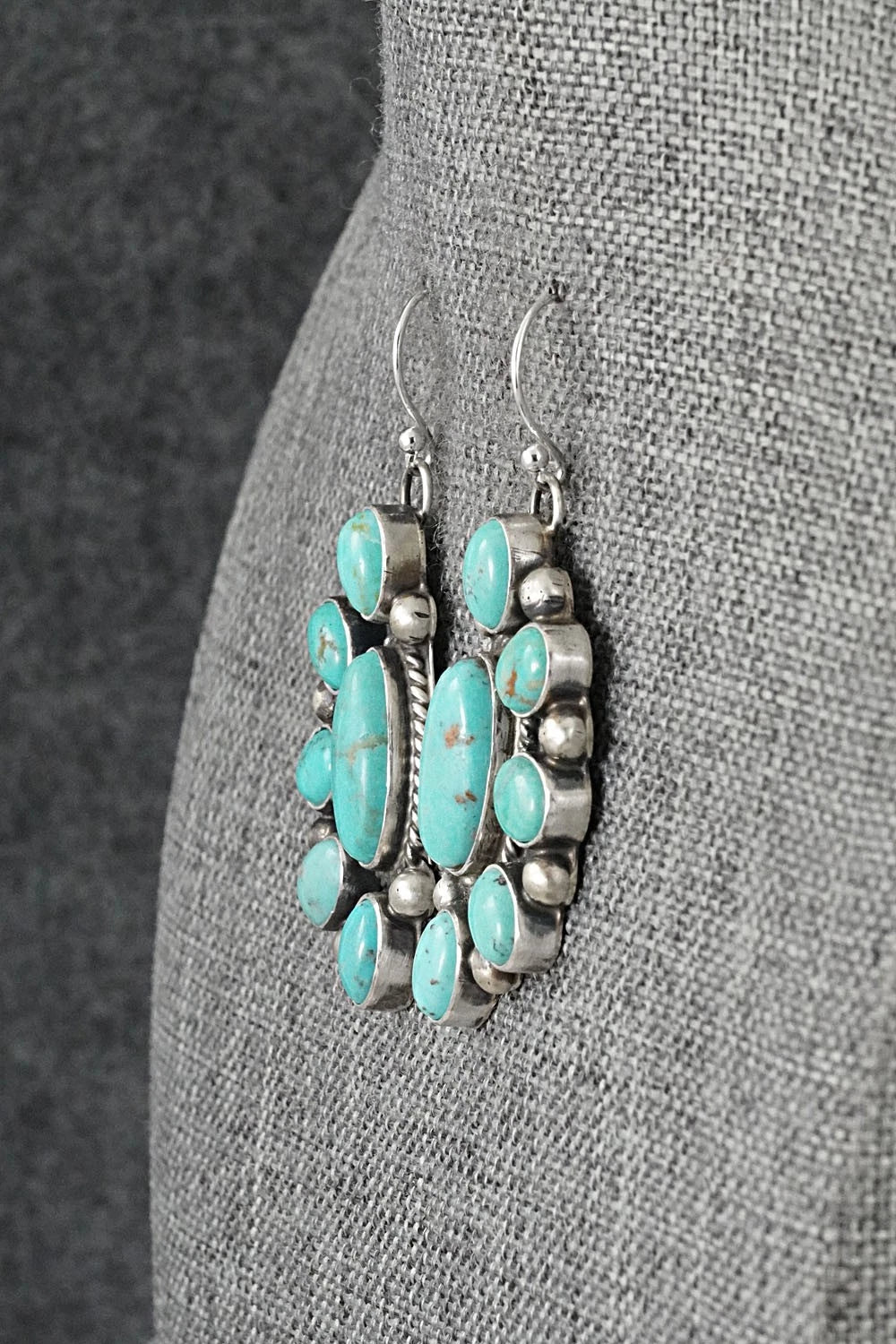 Turquoise & Sterling Silver Earrings - Kathleen Livingston