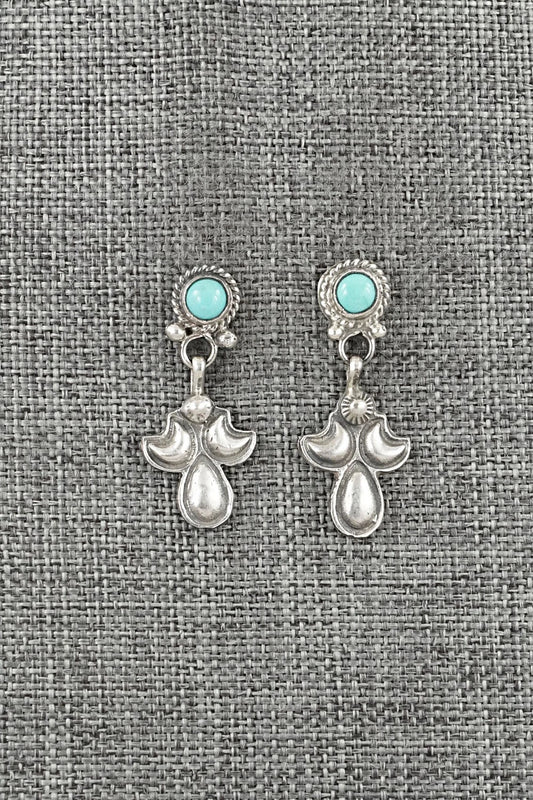 Turquoise & Sterling Silver Earrings - Sharon McCarthy