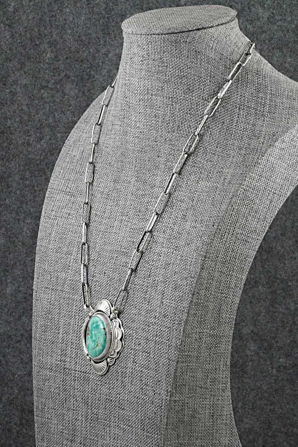 Turquoise & Sterling Silver Necklace - Randy Boyd
