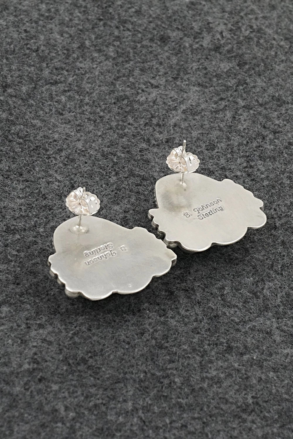 Turquoise & Sterling Silver Earrings - Bobby Johnson