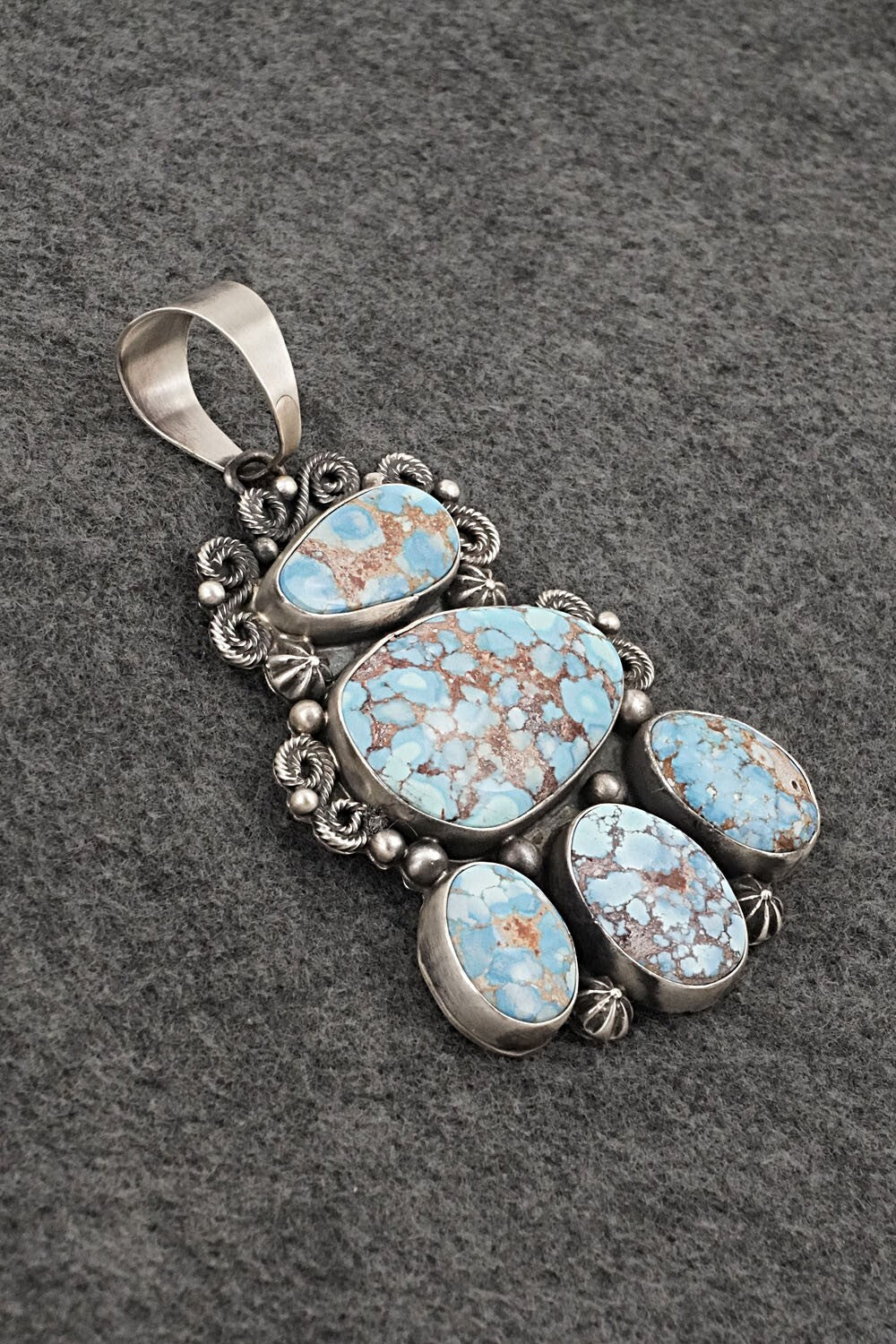 Turquoise & Sterling Silver Pendant - Darrin Livingston