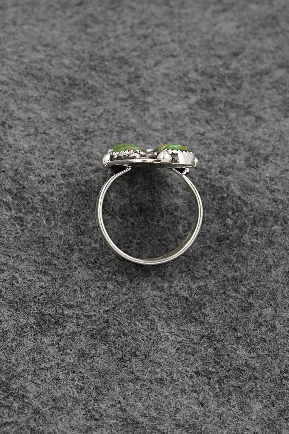Turquoise & Sterling Silver Ring - Priscilla Reeder - Size 8