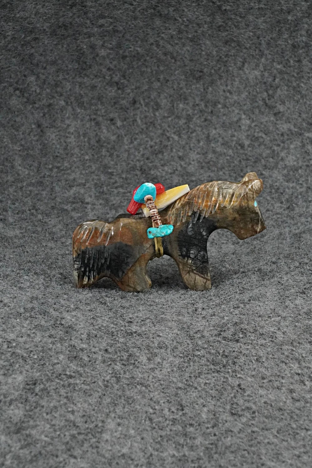 Horse Zuni Fetish Carving - Rodney Laiwakete