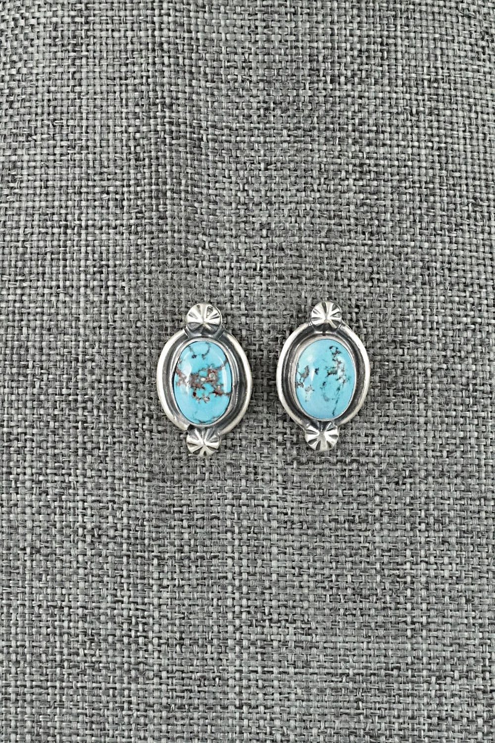Turquoise & Sterling Silver Squash Blossom Set - Darrin Livingston