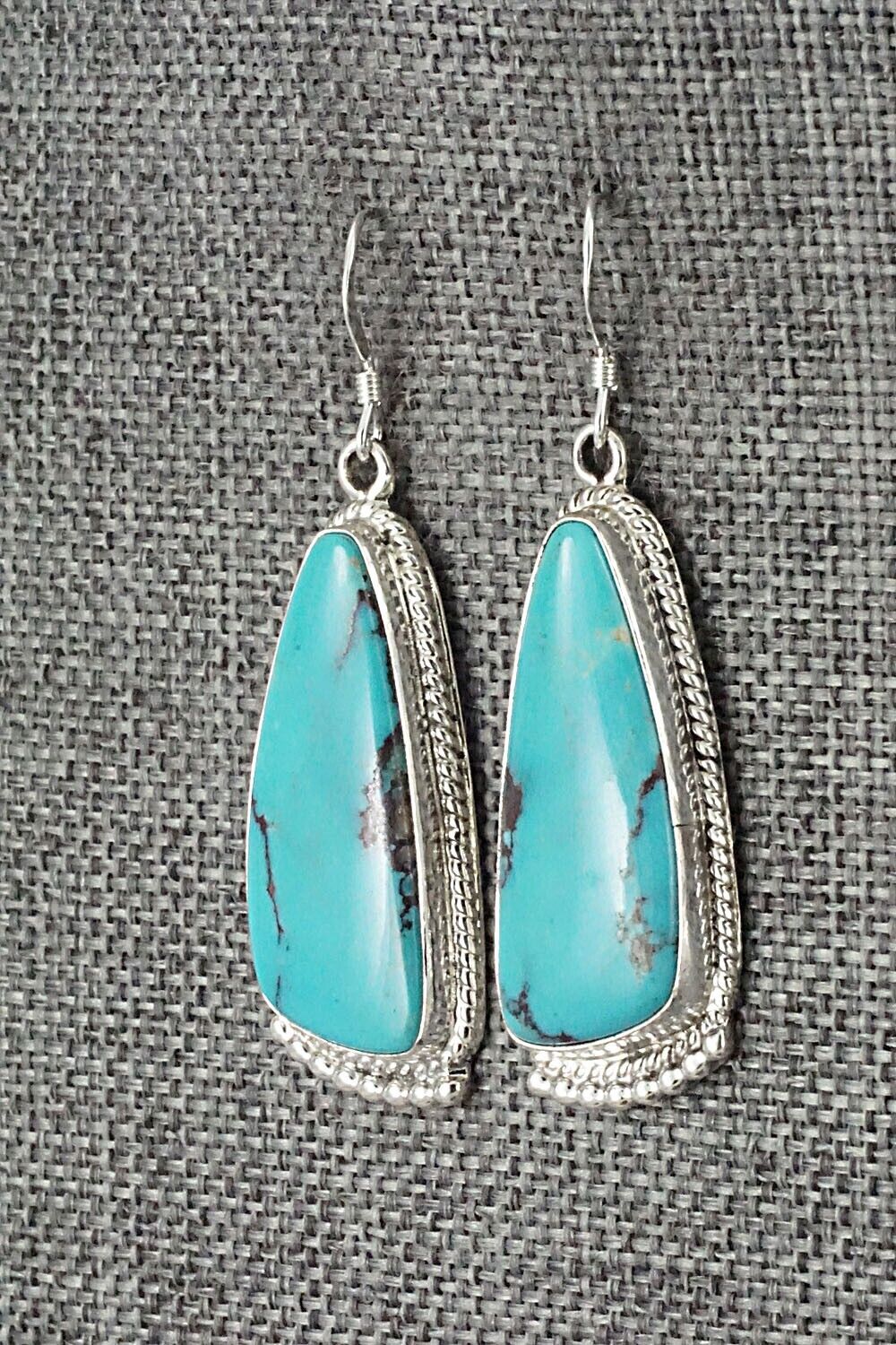 Turquoise & Sterling Silver Earrings - Verley Betone