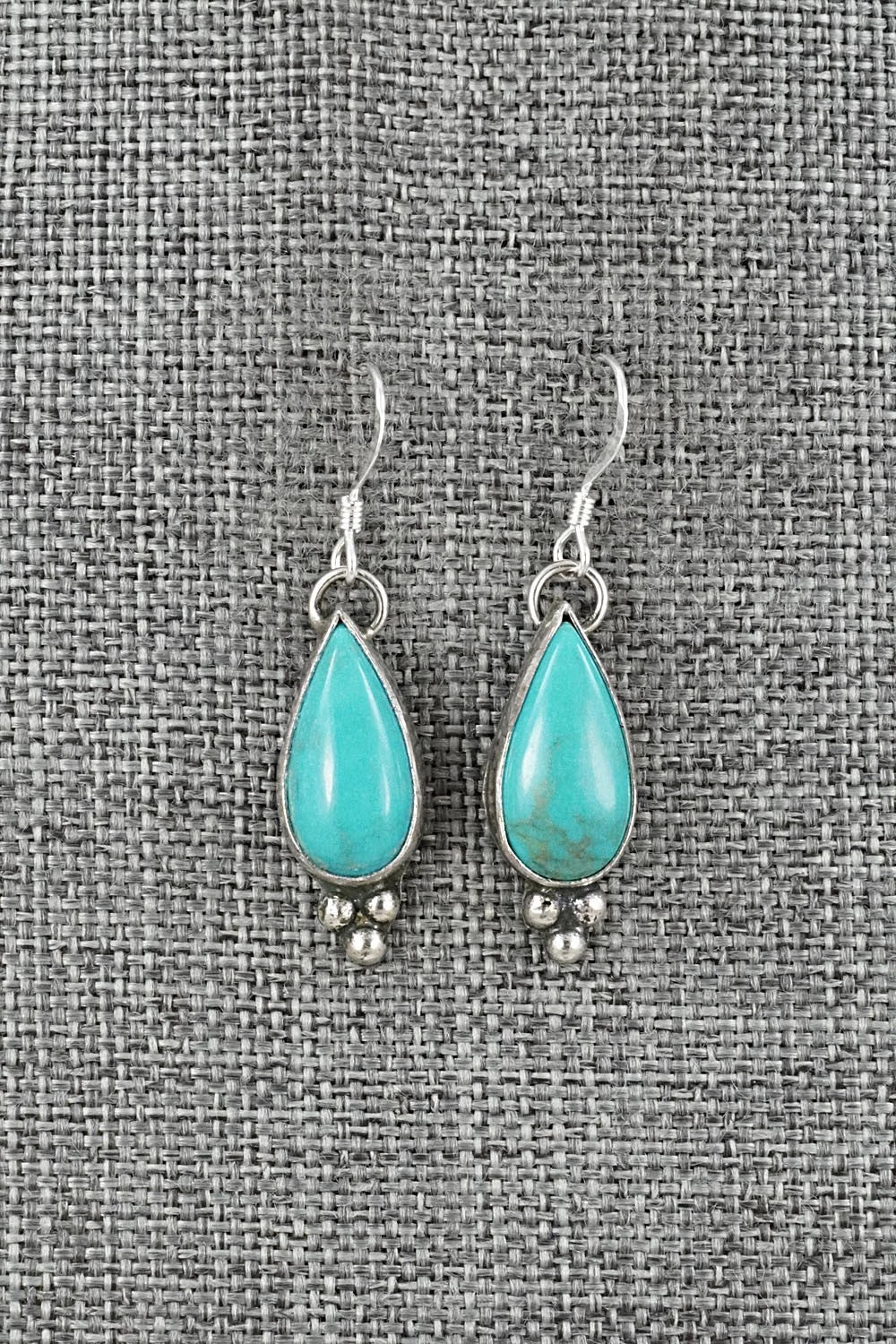 Turquoise & Sterling Silver Earrings - Robinson Martinez