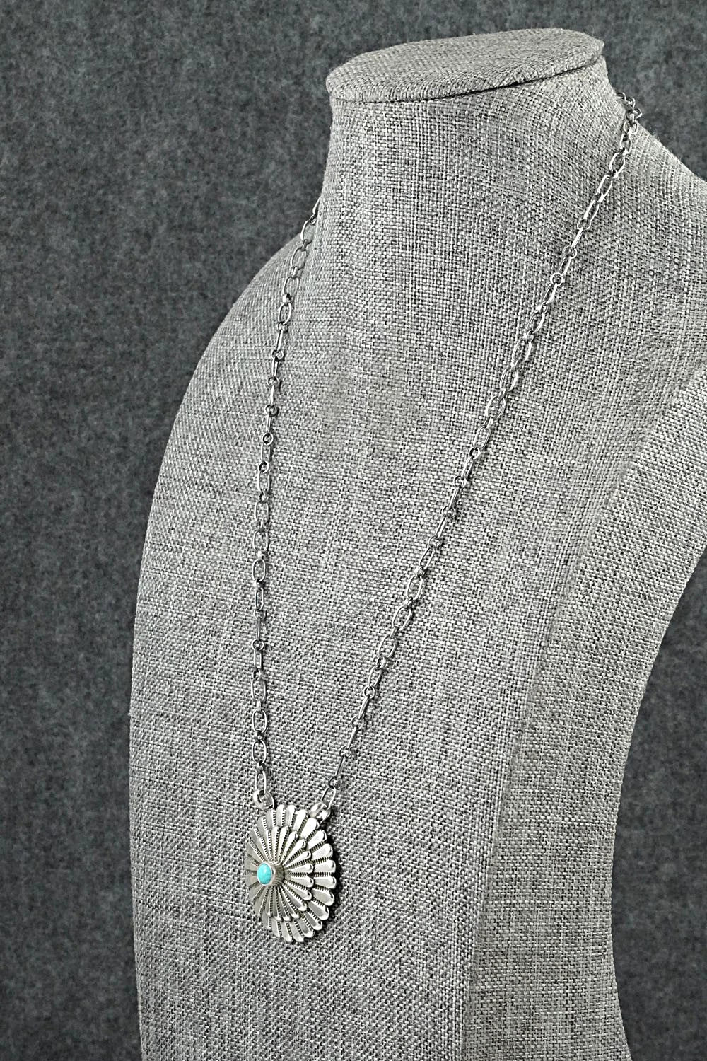 Turquoise & Sterling Silver Necklace - Sheldon Mariano