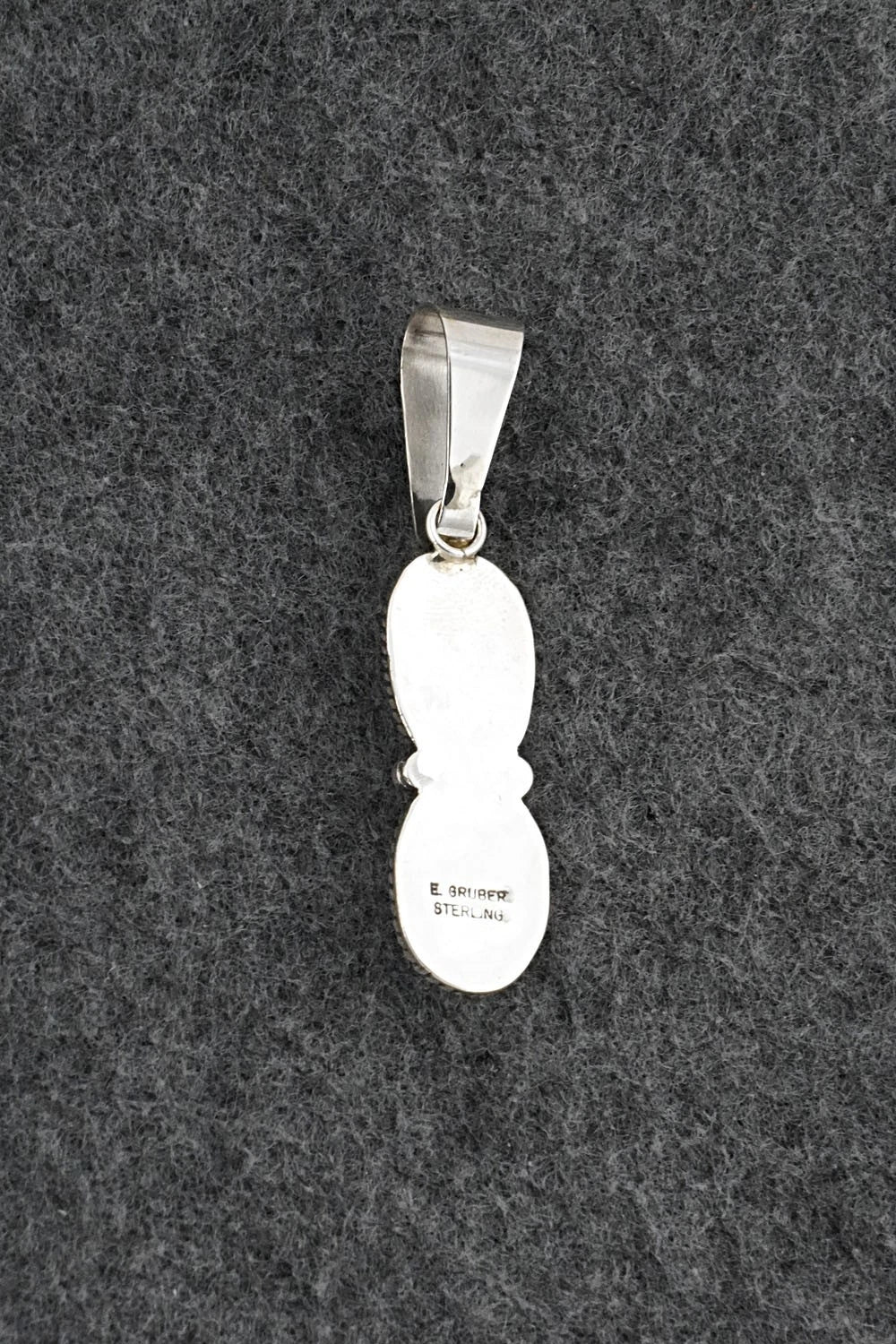 Turquoise & Sterling Silver Pendant - Eugene Gruber