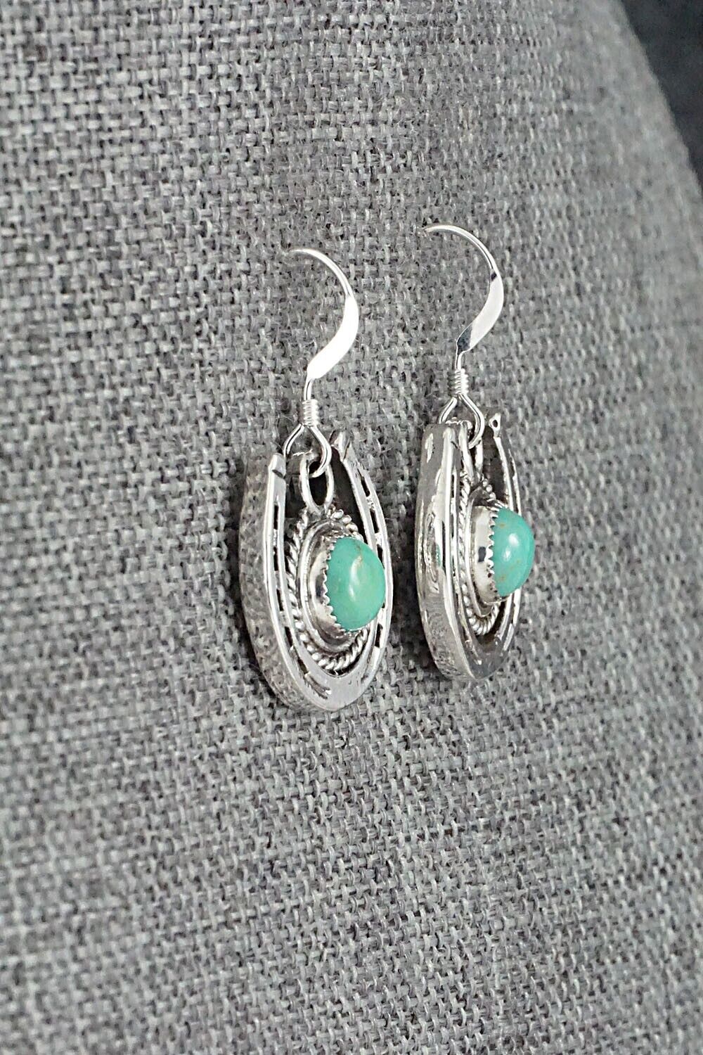 Turquoise and Sterling Silver Earrings - Sharon McCarthy