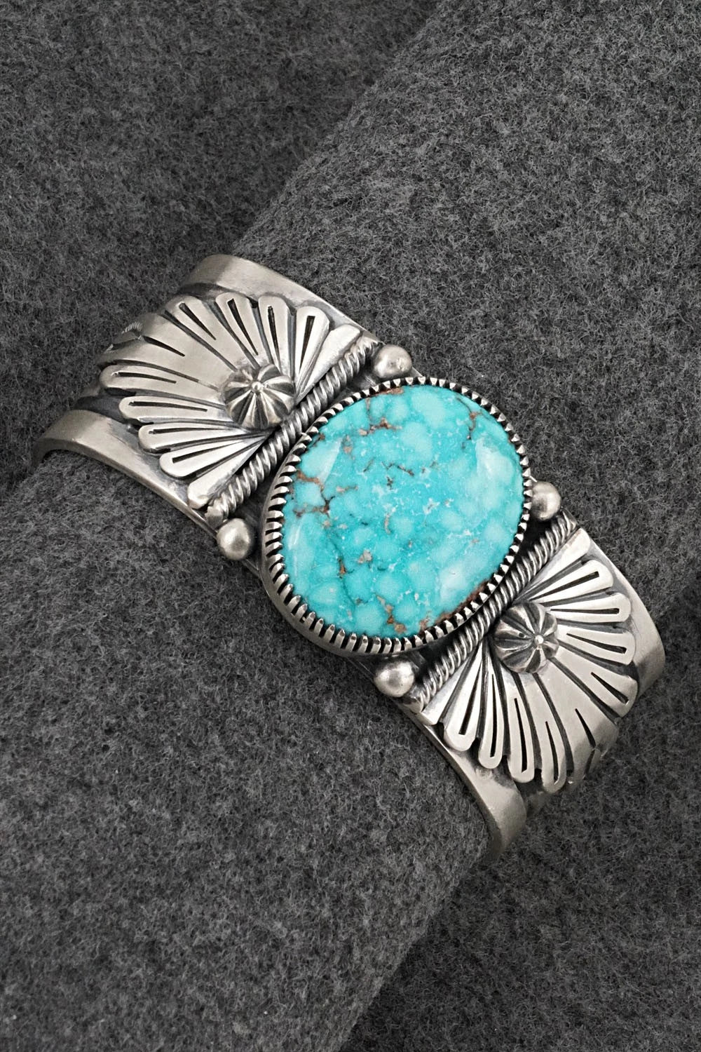 Turquoise & Sterling Silver Bracelet - Mark Yazzie