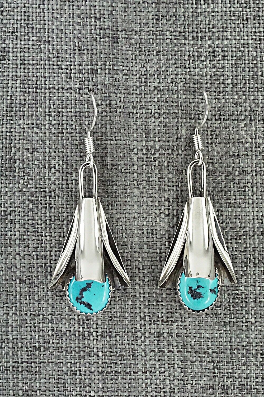 Turquoise & Sterling Silver Squash Blossom Set - Louise Yazzie