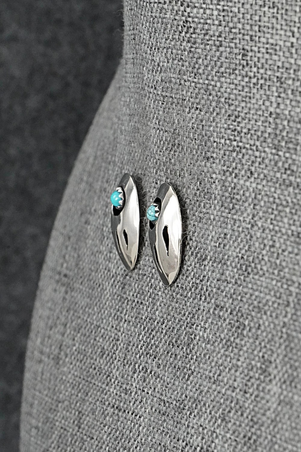 Turquoise & Sterling Silver Earrings - David Morgan