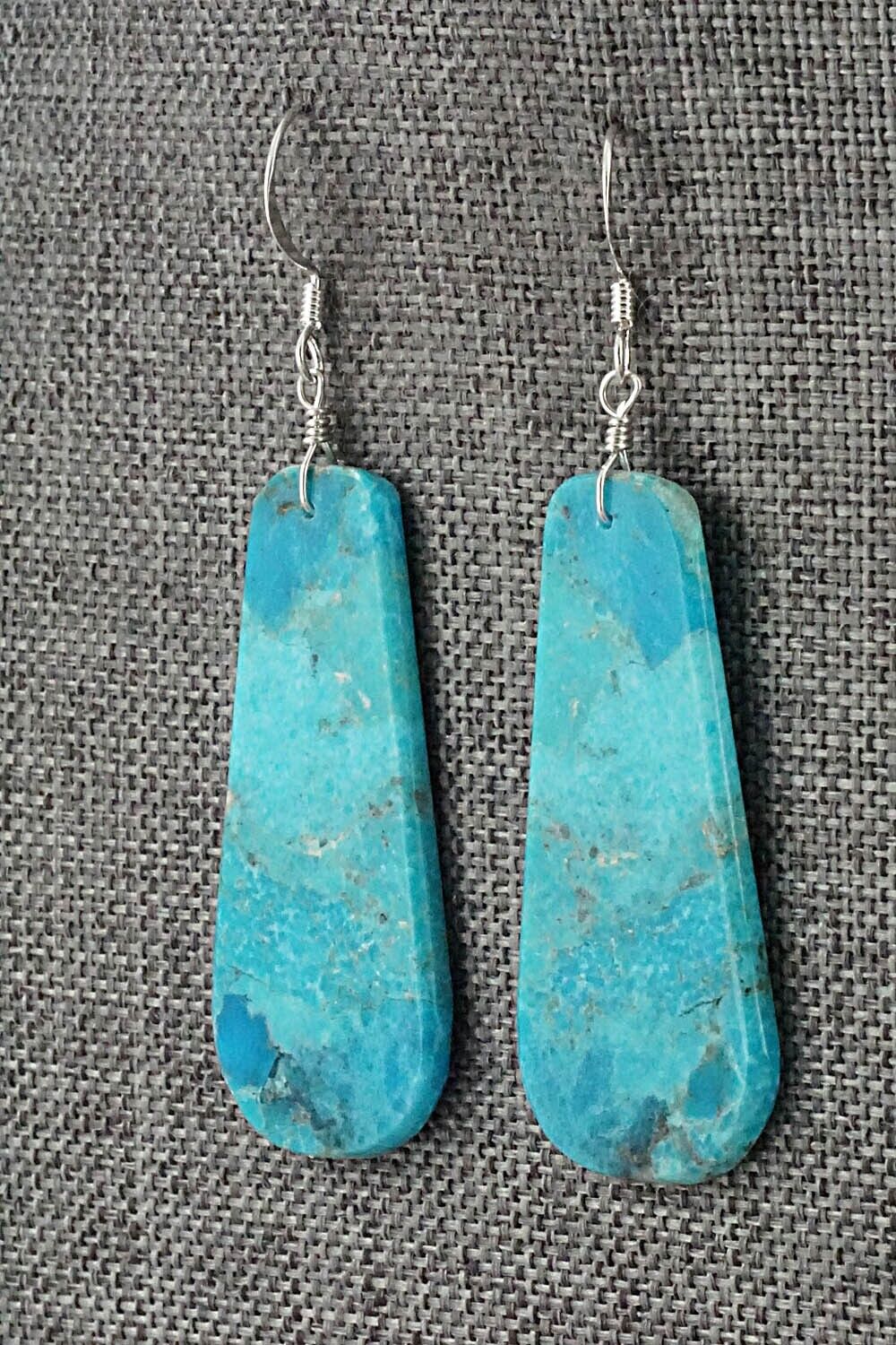 Turquoise & Sterling Silver Earrings - Lupe Lovato