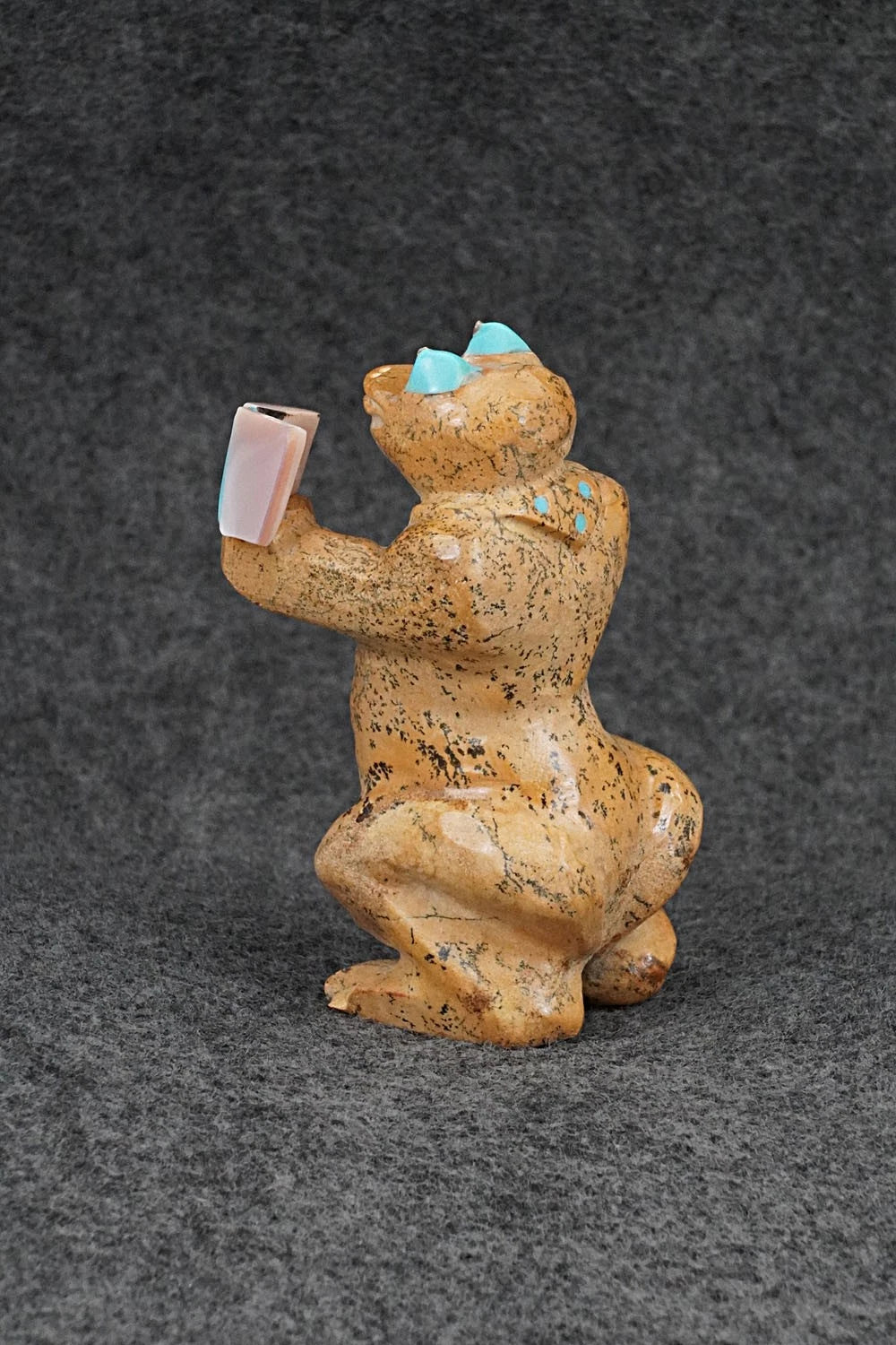 Frog Zuni Fetish Carving - Freddie Leekya