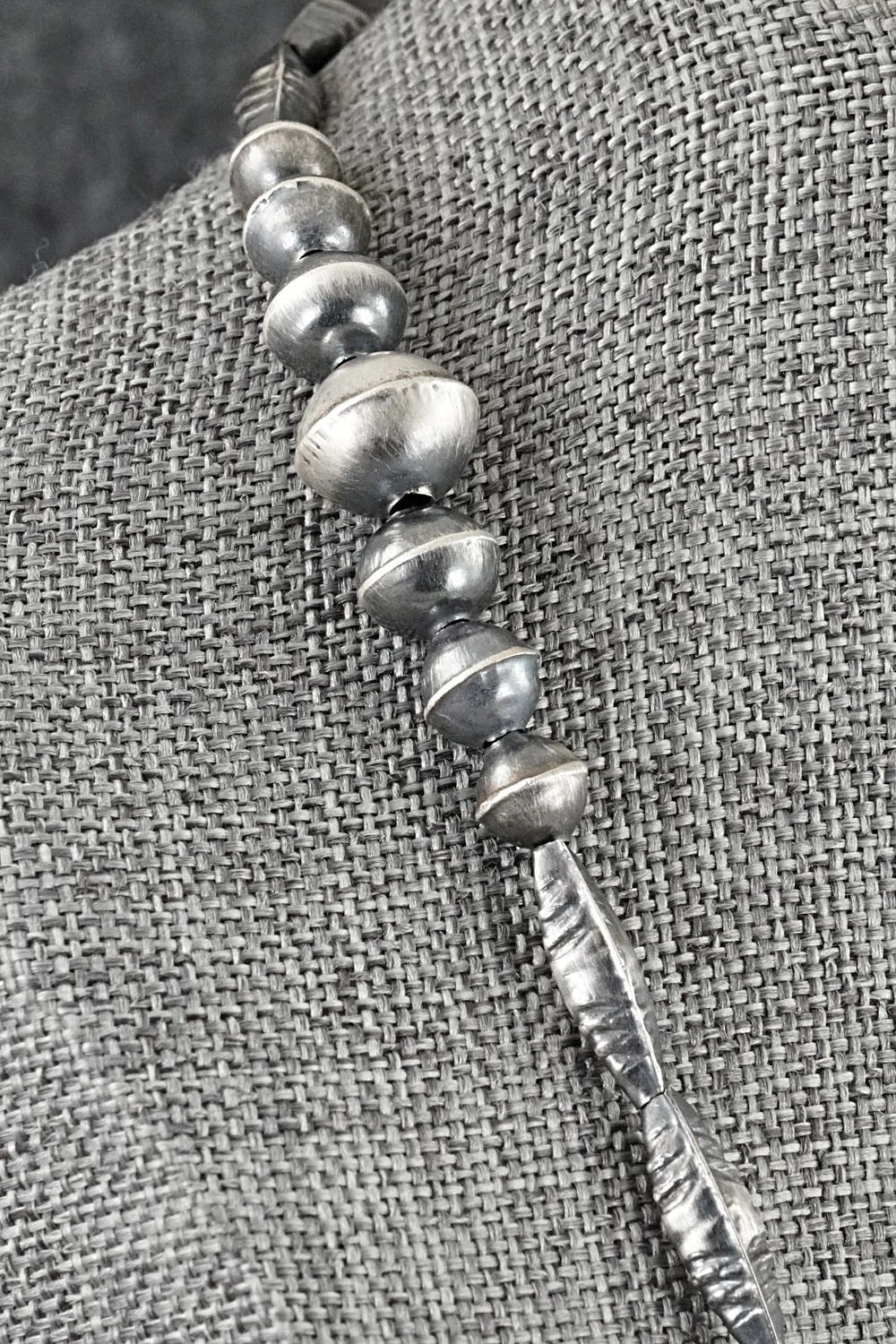 Sterling Silver Navajo Pearl Necklace 24" - Vintage