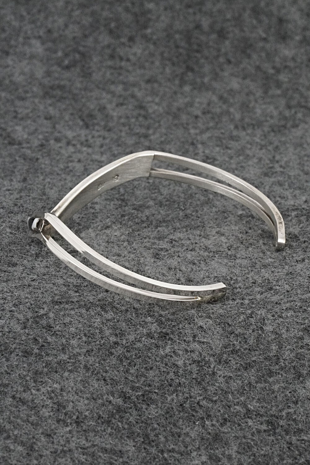 White Buffalo & Sterling Silver Inlay Bracelet - Jamie Johnson
