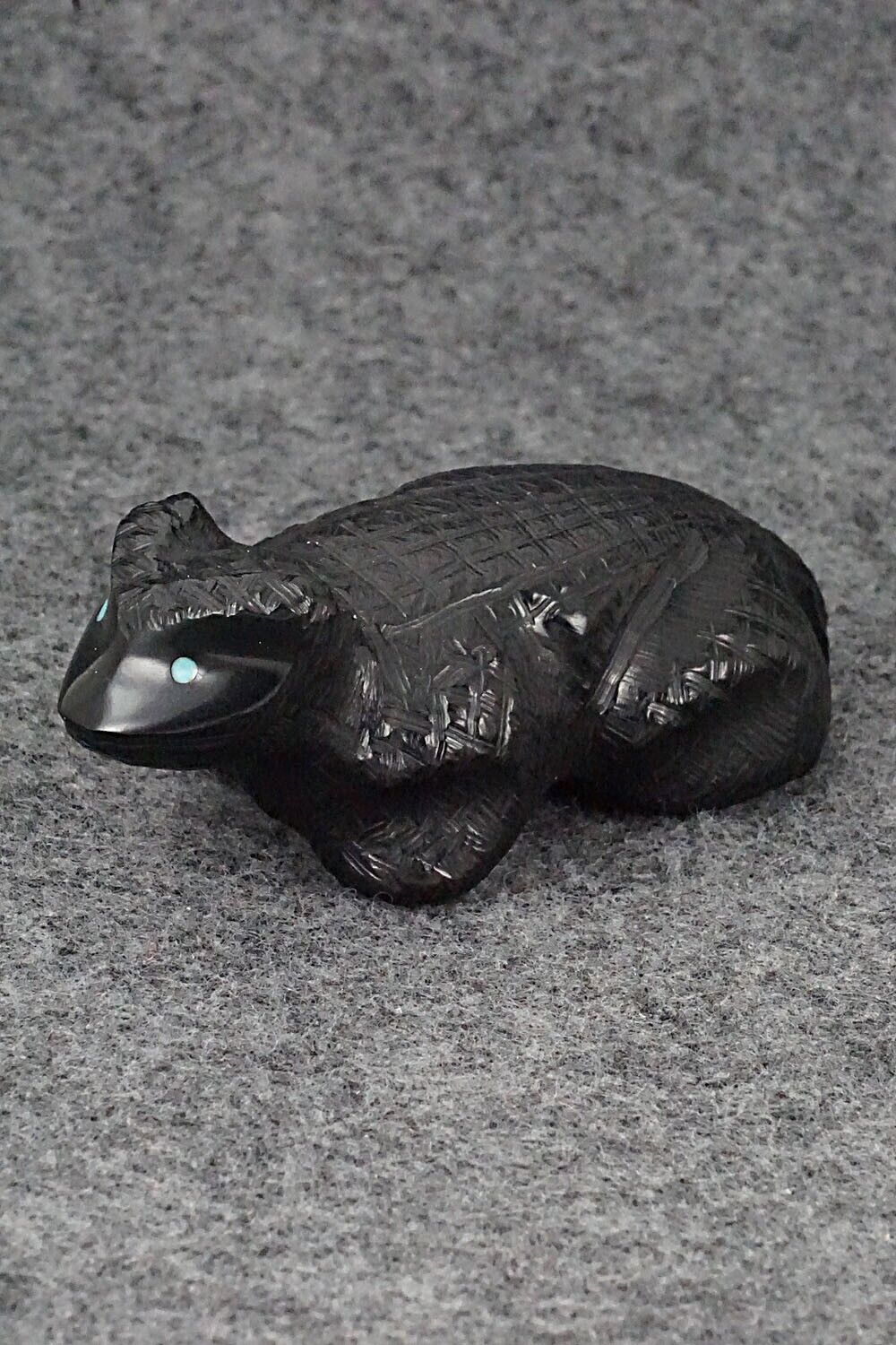 Horned Toad Zuni Fetish Carving - Herbert Halate